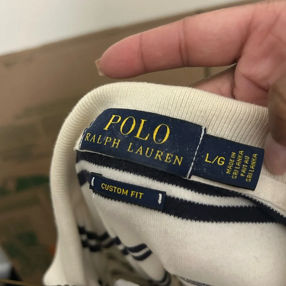 Ralph Lauren‎ Cream and Black Polo